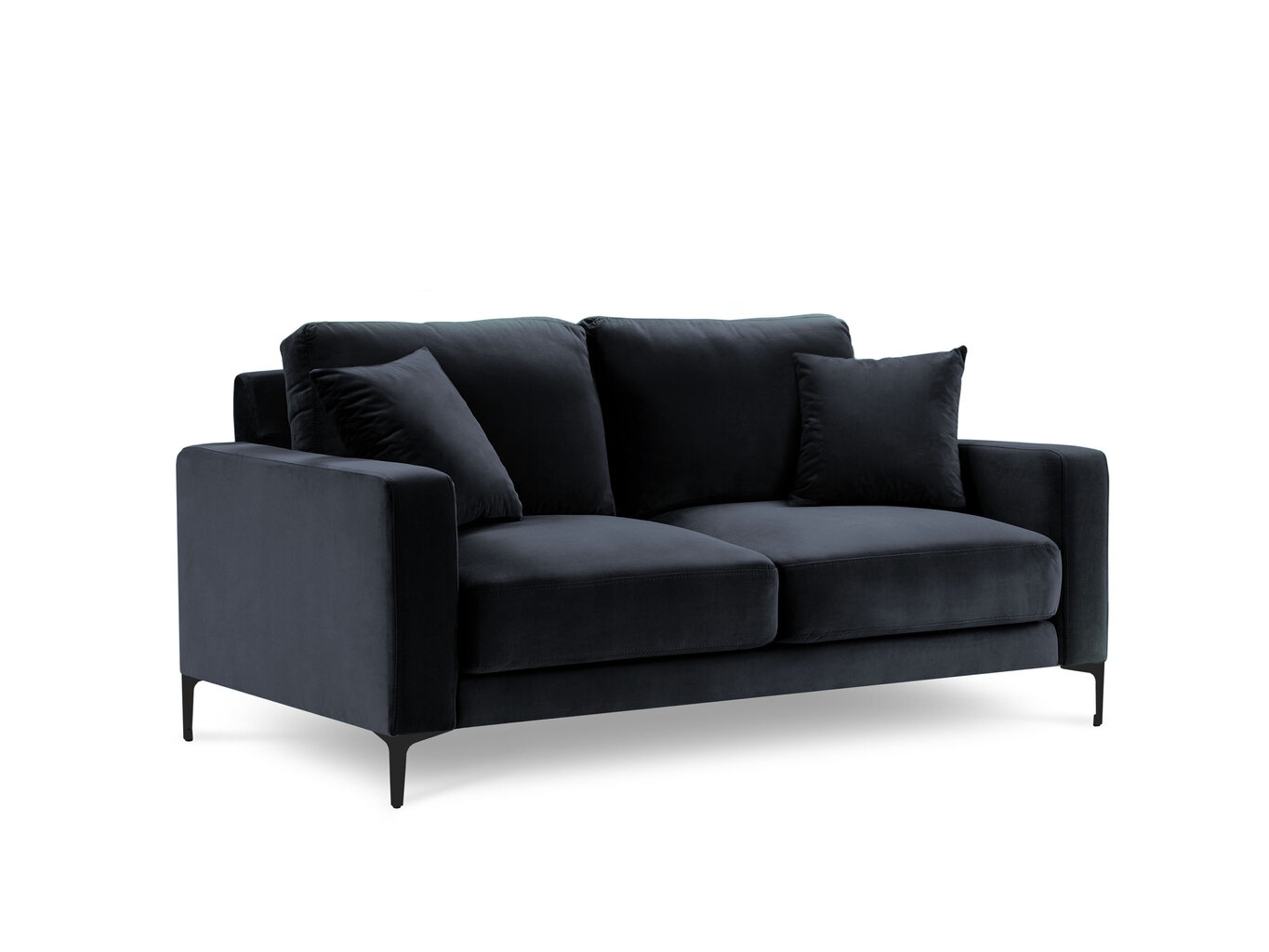Divvietīgs samta dīvāns Kooko Home Harmony, tumši zils cena un informācija | Dīvāni | 220.lv