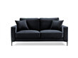 Divvietīgs samta dīvāns Kooko Home Harmony, tumši zils cena un informācija | Dīvāni | 220.lv