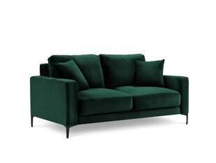Divvietīgs samta dīvāns Kooko Home Harmony, tumši zaļš cena un informācija | Dīvāni | 220.lv