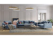 Trīsvietīgs samta dīvāns Kooko Home Lyrique, gaiši zils cena un informācija | Dīvāni | 220.lv