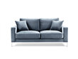 Divvietīgs samta dīvāns Kooko Home Lyrique, gaiši zils cena un informācija | Dīvāni | 220.lv