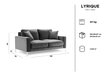 Divvietīgs samta dīvāns Kooko Home Lyrique, zils cena un informācija | Dīvāni | 220.lv