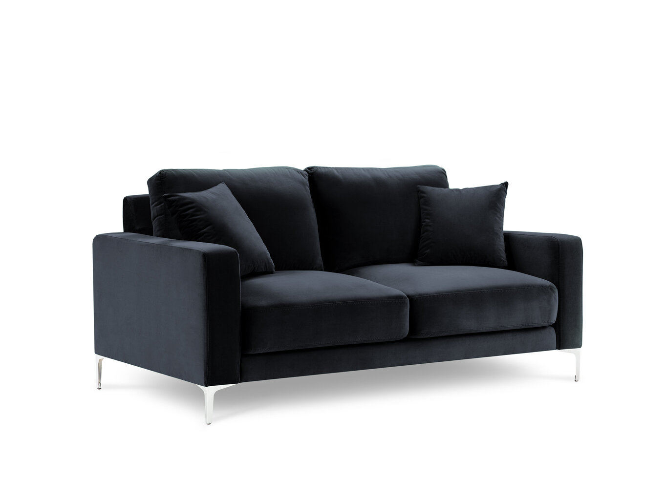 Divvietīgs samta dīvāns Kooko Home Lyrique, tumši zils цена и информация | Dīvāni | 220.lv