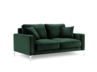 Divvietīgs samta dīvāns Kooko Home Lyrique, tumši zaļš cena un informācija | Dīvāni | 220.lv