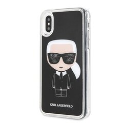 Karl Lagerfeld telefona vāciņš paredzēts iPhone X / Xs, caurspīdīgs - melns cena un informācija | Telefonu vāciņi, maciņi | 220.lv