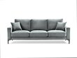 Trīsvietīgs samta dīvāns Kooko Home Harmony, gaiši pelēks cena un informācija | Dīvāni | 220.lv