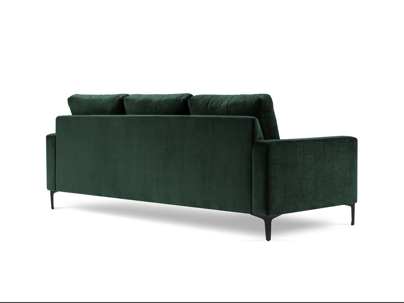 Trīsvietīgs samta dīvāns Kooko Home Harmony, tumši zaļš цена и информация | Dīvāni | 220.lv