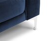 Trīsvietīgs samta dīvāns Kooko Home Lyrique, zils cena un informācija | Dīvāni | 220.lv