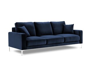 Трехместный бархатный диван Kooko Home Lyrique, синий цена и информация | Диваны | 220.lv