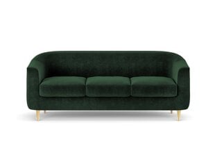 Трехместный бархатный диван Kooko Home Tact, темно-зеленый цена и информация | Диваны | 220.lv