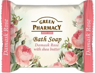 Tualetes ziepes ar Damaskas rožu ekstraktu un šī sviestu Green Pharmacy 100 g cena un informācija | Ziepes | 220.lv
