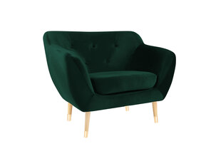 Кресло Mazzini Sofas Amelie, темно-зеленое/коричневое цена и информация | Кресла для отдыха | 220.lv