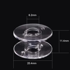 Пластмассовая шпулька RainBow® для бытовых швейных машин цена и информация | Принадлежности для шитья | 220.lv