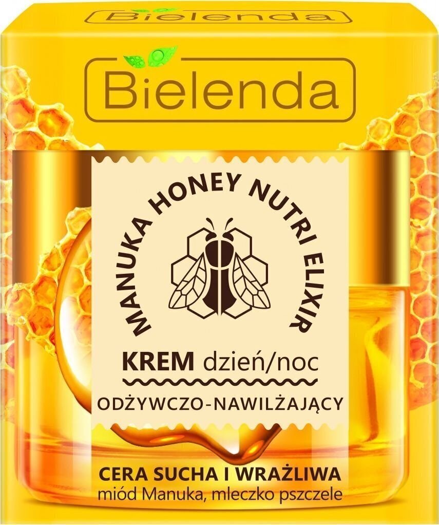 Barojošs un mitrinošs sejas krēms Bielenda Manuka Honey Nutri Elixir 50 ml цена и информация | Sejas krēmi | 220.lv