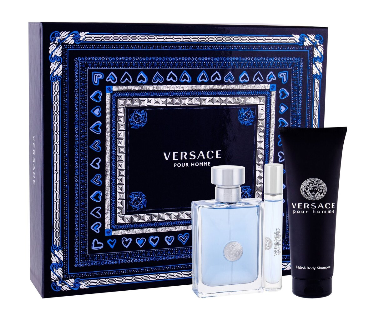 Komplekts Versace Pour Homme: EDT vīriešiem 100 ml + EDT vīriešiem 10 ml + dušas želeja 150 ml цена и информация | Vīriešu smaržas | 220.lv