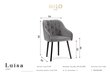 Krēsls Milo Casa Luisa, dzeltens cena un informācija | Virtuves un ēdamistabas krēsli | 220.lv