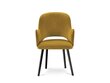Krēsls Milo Casa Laelia, dzeltens cena un informācija | Virtuves un ēdamistabas krēsli | 220.lv