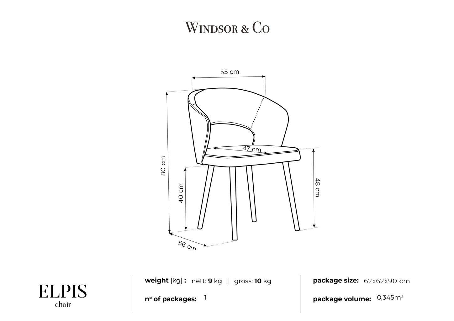 Krēsls Windsor and Co Elpis, dzeltens cena un informācija | Virtuves un ēdamistabas krēsli | 220.lv