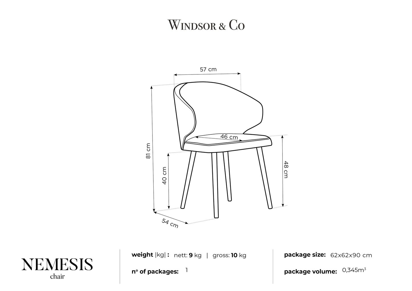 Krēsls Windsor and Co Nemesis, dzeltens cena un informācija | Virtuves un ēdamistabas krēsli | 220.lv