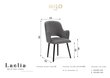 4-u krēslu komplekts Milo Casa Laelia, dzeltens цена и информация | Virtuves un ēdamistabas krēsli | 220.lv