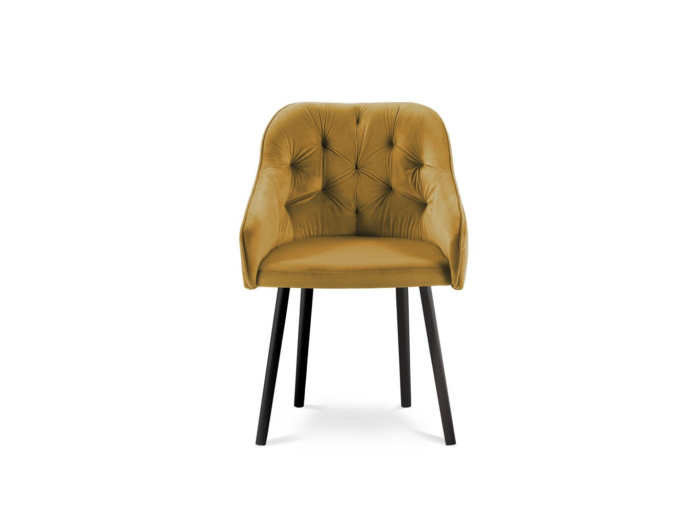 2-u krēslu komplekts Milo Casa Luisa, dzeltens цена и информация | Virtuves un ēdamistabas krēsli | 220.lv