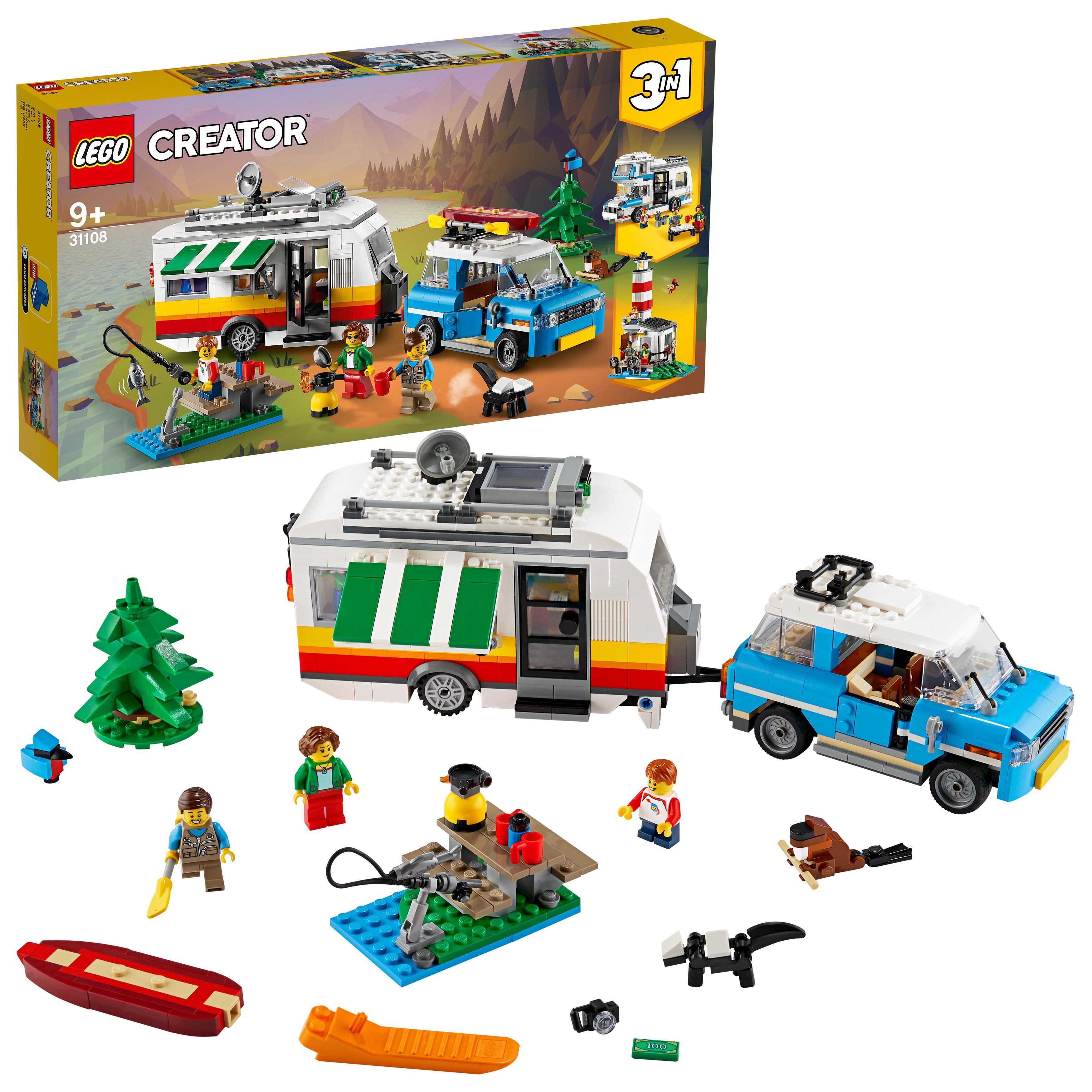 31108 LEGO® Creator Семейный отдых с домиком на колесах цена | 220.lv