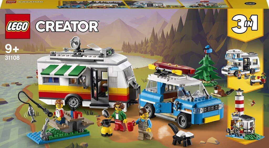 31108 LEGO® Creator Ģimenes atpūta autofurgonā cena un informācija | Konstruktori | 220.lv