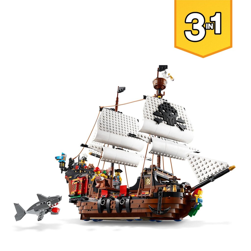 31109 LEGO® Creator Пиратский корабль цена | 220.lv