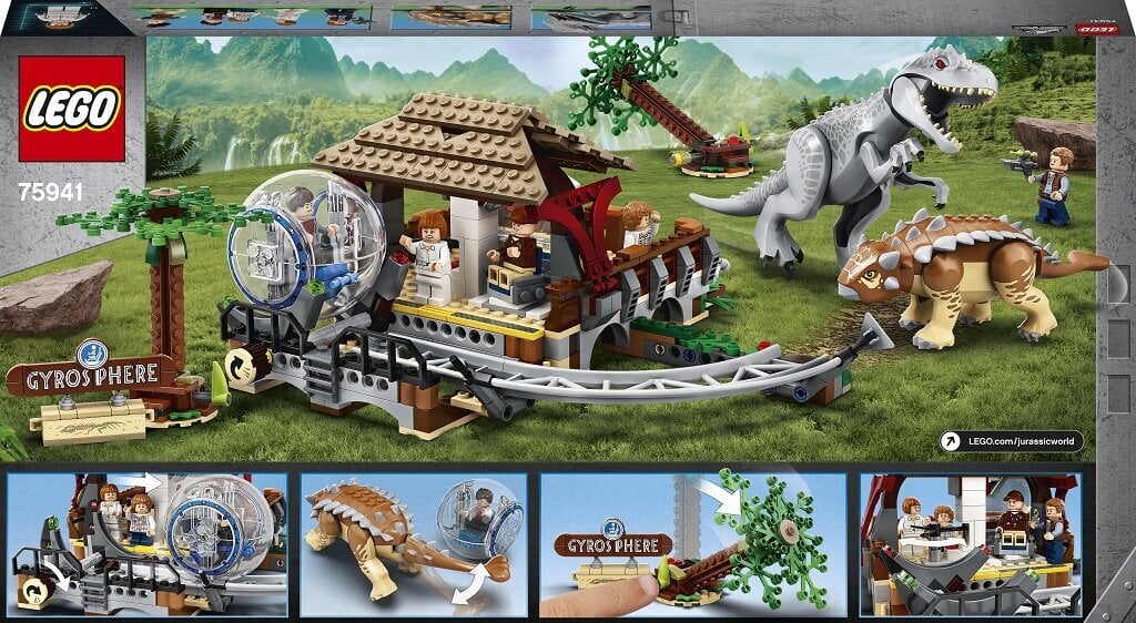 75941 LEGO® Jurassic World Indominus rex pret ankilozauru cena un informācija | Konstruktori | 220.lv