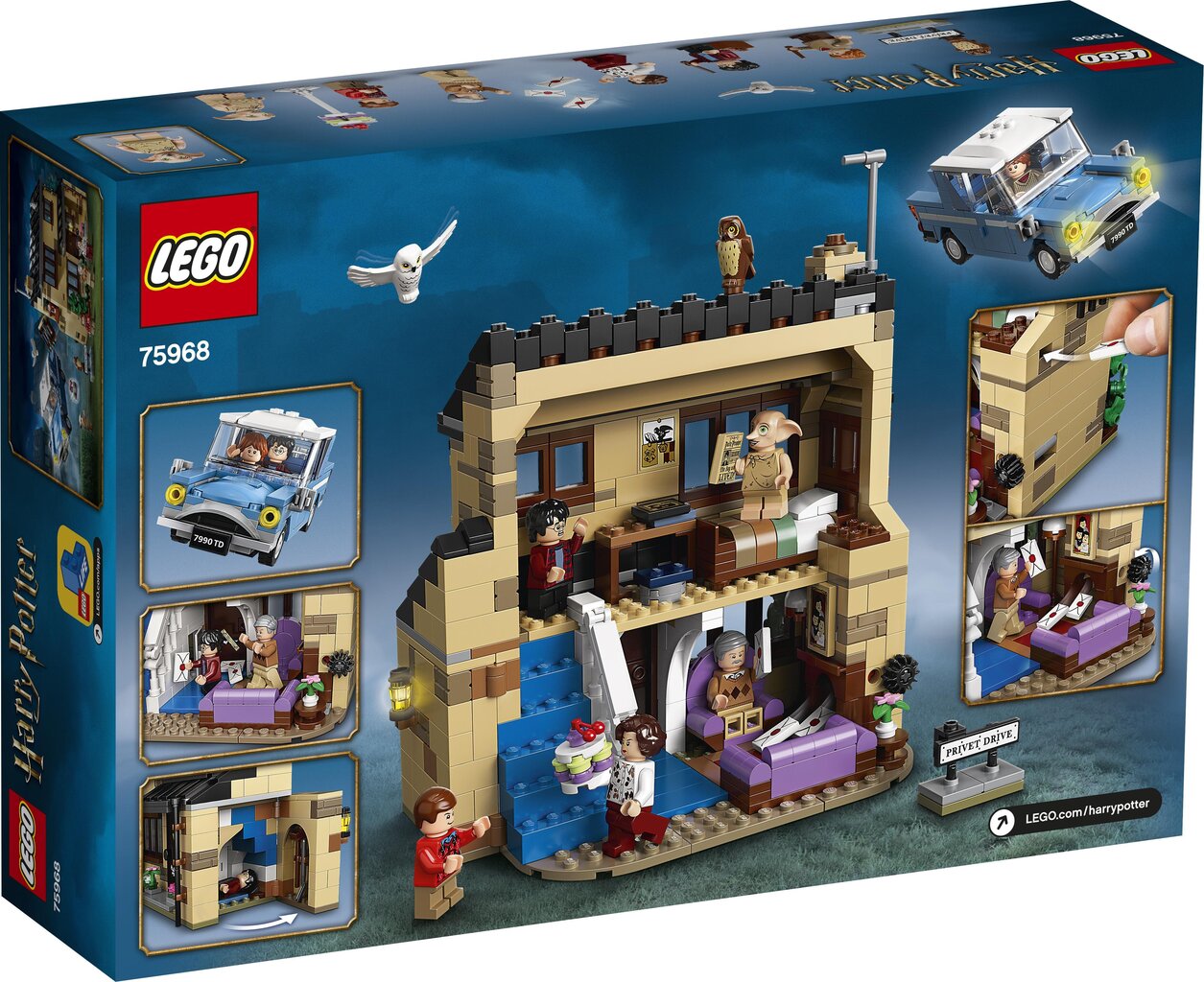 75968 LEGO® Harry Potter Тисовая улица, дом 4 цена | 220.lv