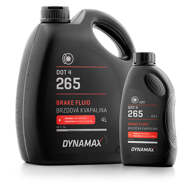 Bremžu šķidrums Dynamax 265 Dot4, 4 l cena un informācija | Auto ķīmija | 220.lv
