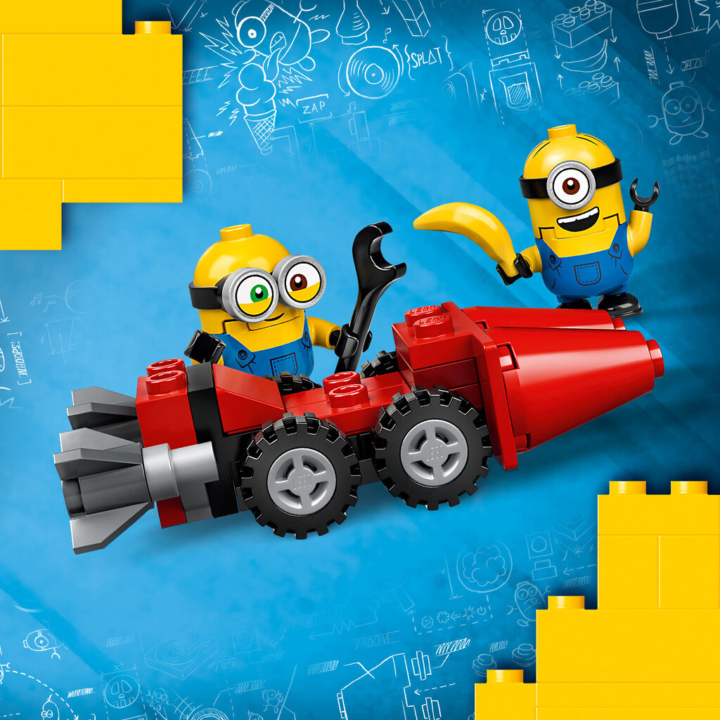 75549 LEGO® Minions Neapturamā bēgšana ar motociklu cena un informācija | Konstruktori | 220.lv