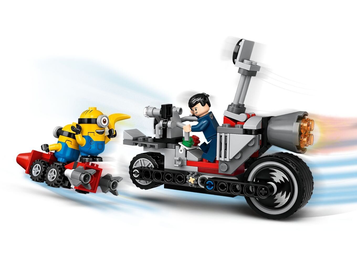 75549 LEGO® Minions Neapturamā bēgšana ar motociklu cena un informācija | Konstruktori | 220.lv