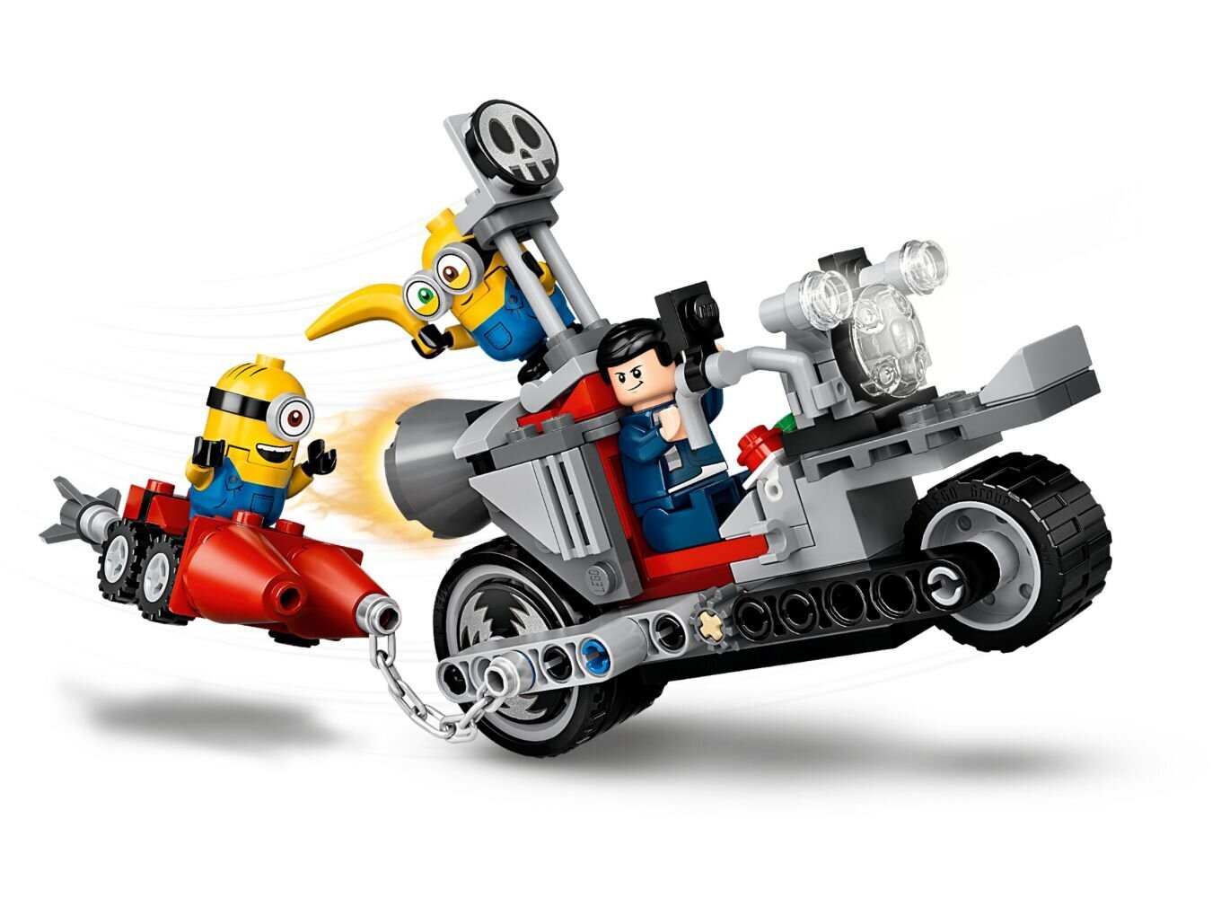 75549 LEGO® Minions Neapturamā bēgšana ar motociklu cena un informācija | Konstruktori | 220.lv