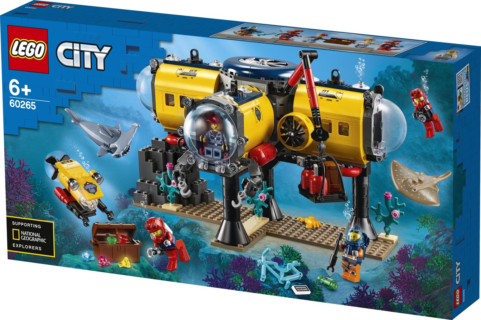 60265 LEGO® City Okeāna izpētes bāze цена и информация | Konstruktori | 220.lv