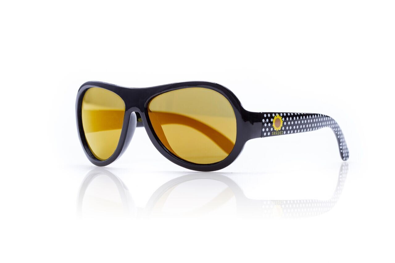 Saulesbrilles bērniem Shadez Designer Polka Sunflower Black Junior, 3-7 g. cena un informācija | Bērnu aksesuāri | 220.lv