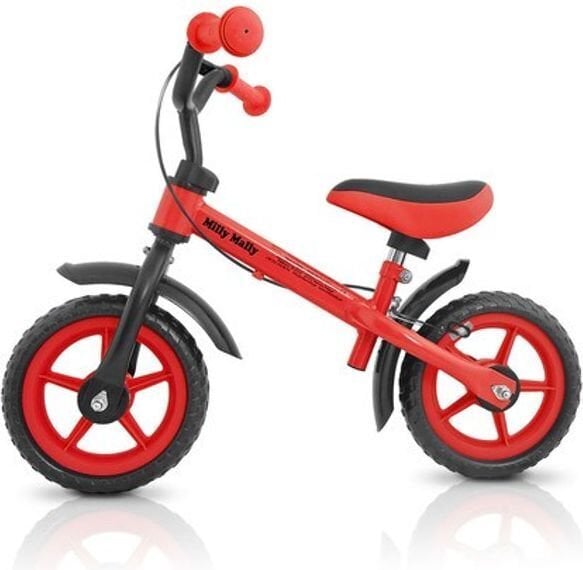 Balansa velosipēds Milly Mally Dragon with brake Red цена и информация | Balansa velosipēdi | 220.lv