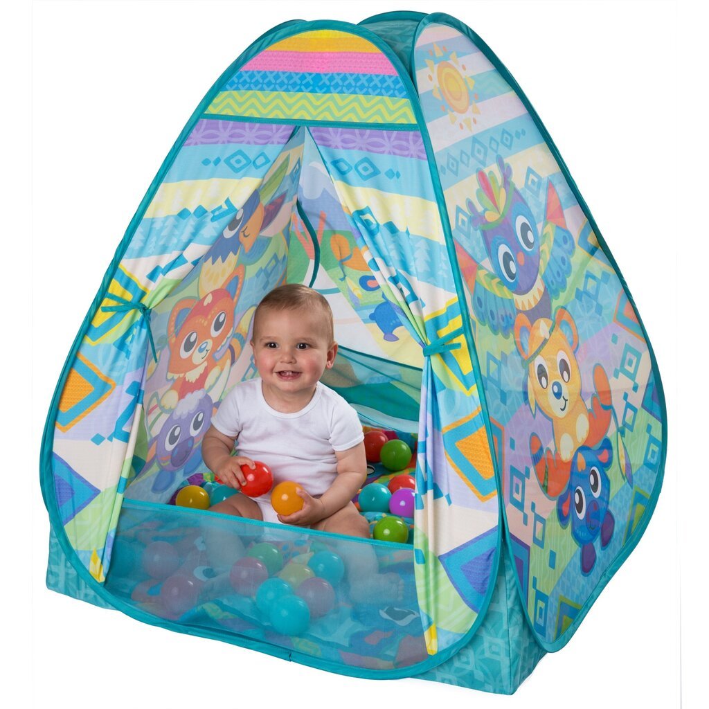 Rotaļu manēža-telts Playgro Convert Me Teepee Ball, 0187626 цена и информация | Attīstošie paklājiņi | 220.lv