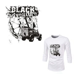 Термоаппликация «ВНЕДОРОЖНИК «BLACK ADVENTURE», очень большая цена и информация | Аппликации, декорации, наклейки | 220.lv