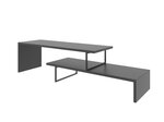 ТВ столик Kalune Design Ovit, черный/серый