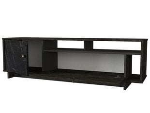 TV galdiņš Kalune Design Artem, melns/brūns cena un informācija | TV galdiņi | 220.lv