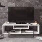TV galdiņš Kalune Design Asal 120 cm, balts/melns cena un informācija | TV galdiņi | 220.lv