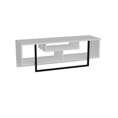 TV galdiņš Kalune Design Asal 120 cm, balts/melns cena un informācija | TV galdiņi | 220.lv