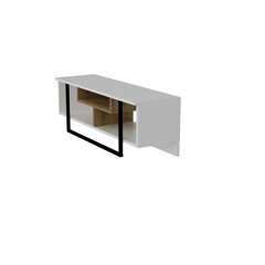 ТВ столик Kalune Design Asal 120 см, белый/дуб цена и информация | Тумбы под телевизор | 220.lv