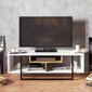 TV galdiņš Kalune Design Asal 120 cm, balts/ozola krāsas цена и информация | TV galdiņi | 220.lv