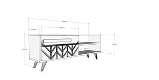 TV galdiņš Kalune Design Venedik, balts cena un informācija | TV galdiņi | 220.lv