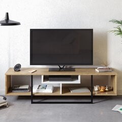 ТВ столик Kalune Design Asal 150 см, дуб/черный цена и информация | Тумбы под телевизор | 220.lv