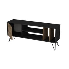 ТВ столик Kalune Design Mistico 140 см, коричневый/черный цена и информация | Тумбы под телевизор | 220.lv