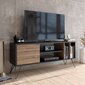 TV galdiņš Kalune Design Mistico 140 cm, brūns/melns цена и информация | TV galdiņi | 220.lv