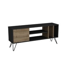 ТВ столик Kalune Design Mistico 140 см, коричневый/черный цена и информация | Тумбы под телевизор | 220.lv